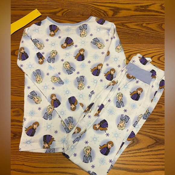 New Girls 2 pc set Disney Elsa and Anna pajamas size 10 - Picture 2 of 6